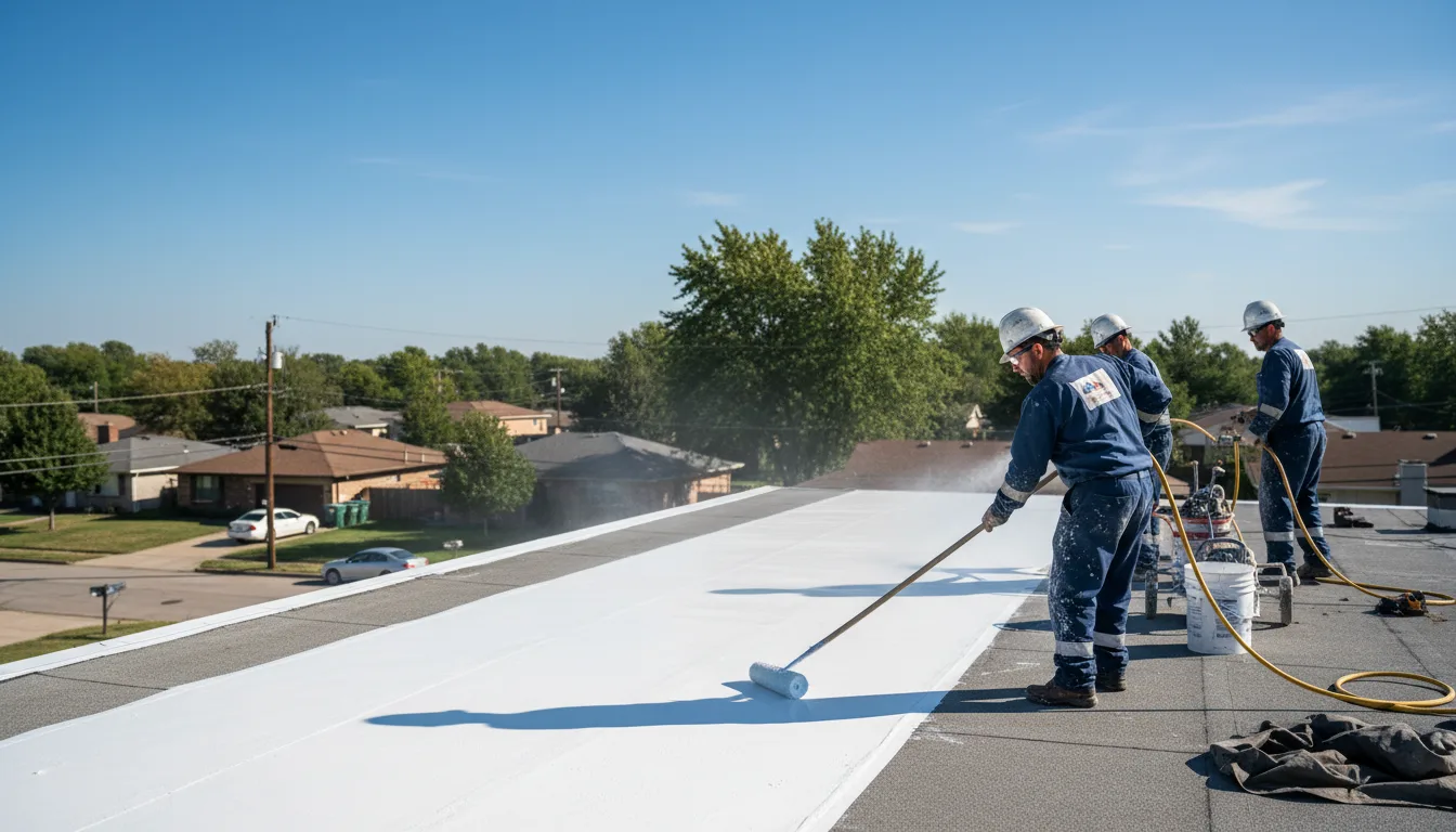 Commercial roof coating in Johnstown, CO near me